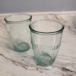 Anthropologie milk glasses